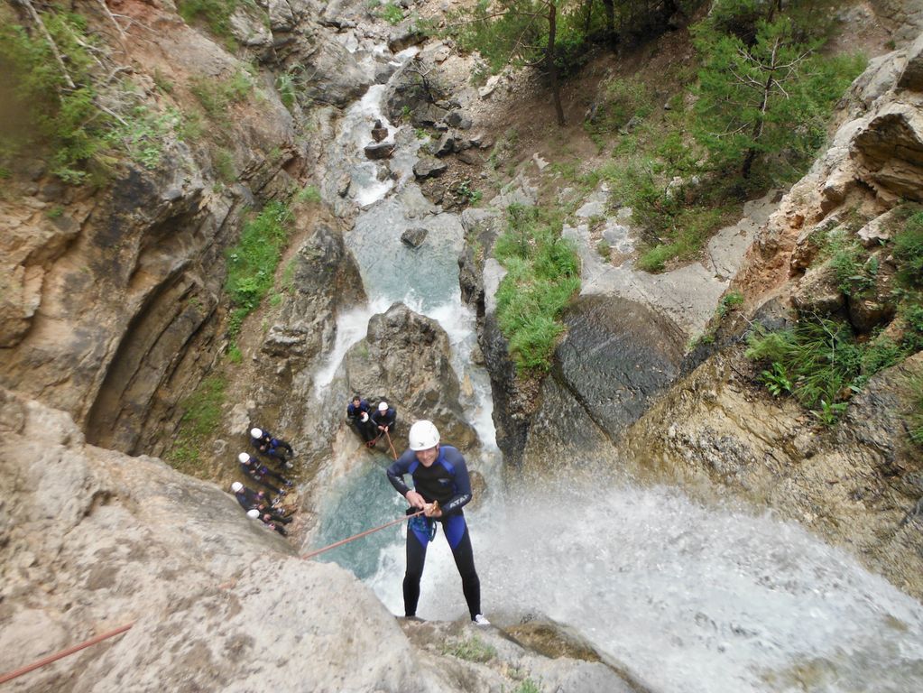 Abseil canyoning